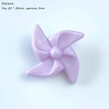 20pcs-25pcs Acrylic AB Color Windmill Beads DIY Mobile Phone Chain Keychain Bead Accessories Material Bulk Bead Wholesale - Multicolor - View 13