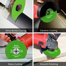 1/2/6/10pcs Professional Precision Glass Ceramic Diamond Cutting Blades, Sharp Stone Cutting Discs, Multi-Functional Diamond Cutting Blades - Sharp Cutting, No Chipping, Can Cut And Grind, Suitable For Glass, Tiles, Ceramics, Jade, Crystal, Wine Bottles And Other Materials. Sharp Wear-Resistant Auto Repair Tools For Men, Efficient Anti-Chipping Construction Site Work Tools, Durable Low-Loss Cutting Tool Accessories, Sharp Fast-Cutting Auto Repair Car Parts, Wear-Resistant Durable Motorcycle Modification Parts, Random Style. - Multiple Styles - View 5