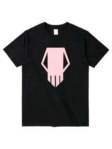 High Quality Summer Bakugo Katsuki Printed Women's Oversized Cotton Graphic T-Shirt Casual Streetwear Birthday NYE Top - 黑色1 - 查看 1
