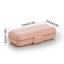 1pc Multi-Compartment Nail Art Storage Box, Double-Layer Dust-Proof Nail Rhinestone Storage Box, Portable Detachable Divider Nail Jewelry Bead Storage Box, DIY Nail Art Use - Multicolor - View 6