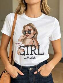 Women T-Shirts - 白色 9 - 查看 2