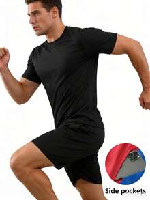 Men's 5-Pack Athletic Shorts Quick Dry Breathable Mesh Sweat-Wicking Workout Running Basketball Gym Shorts With Drawstring - 彩色 - 查看 3
