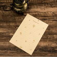 Set Kertas Surat dan Amplop Motif Bunga Kecil, Tas Penyimpanan Amplop dan Alat Tulis Bergaya Vintage Minimalis yang Segar dan Estetika - A - View 13