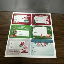 500pcs/Roll Christmas Gift Labels Stickers (5.08cm X 3.81cm) – Writable Self-Adhesive Labels, Multiple Styles Holiday Decorative Stickers, Suitable For Christmas Gift Wrapping, Christmas Decoration, Christmas Crafts And Daily General Use - View 12