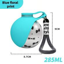 304 Stainless Steel Portable Dog Water Bottle, Spherical Leak‑Proof Pet Travel Water Dispenser With Carry Strap For Walking Hiking Outdoor Trips,Multi‑Color Optional - Multicolor - View 13