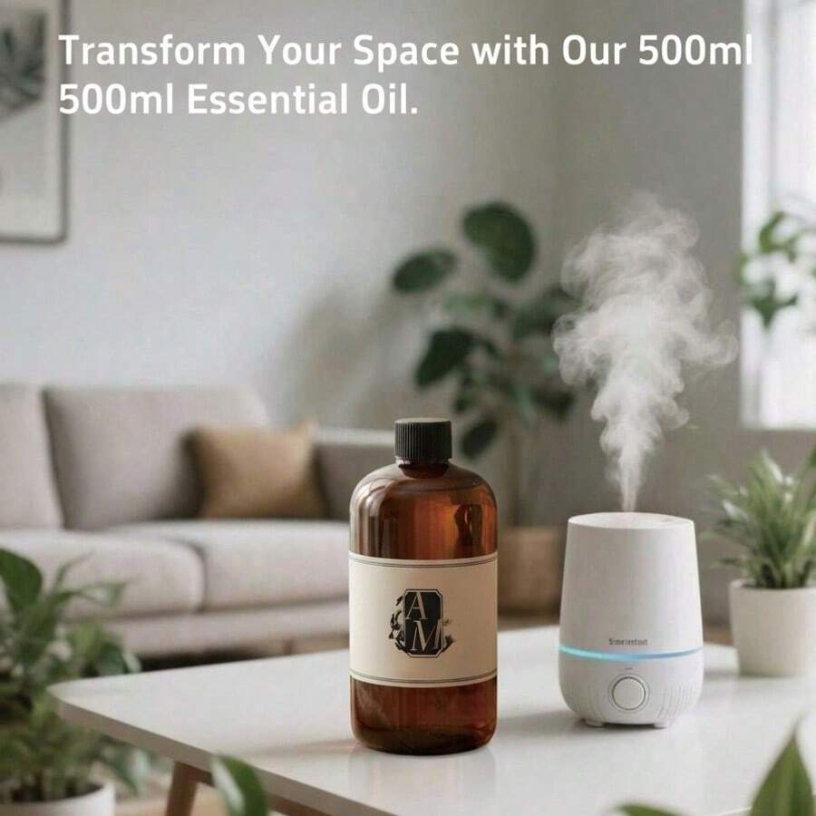 500ml Aromatic Diffuser Oil, Flameless Aroma Diffuser Refill, Suitable For Ultrasonic Aroma Diffusers, Diffusers, Reed Diffusers, Flameless Aroma Diffusers (30% Concentration, Most Products On The Market Are 4%-6%). Hotel Premium Flameless Aroma Diffuser Oil Reed Diffuser Sticks Premium Upgraded Gift Valentine's Day Couples - one-size - View 1