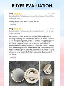 1 Pair Magnetic Eyelashes With Magnetic Applicator, Natural & Thick Reusable Magnetic Lashes Set With Magnetic Brush - Fluffy Lashes - View 9