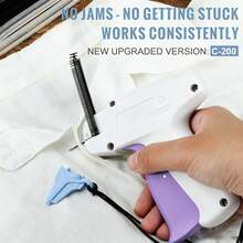 Upgraded Fine Stitch Gun, No Jam Mini Stitch Gun For Clothes, Micro Tagging Gun For Clothing, Quick Clothing Fixer Sewing Tool Kit With 6 Needles, 1000 Black & 1000 White 5mm Mini Fasteners - One Size Fits All - View 8
