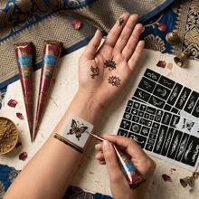 Black Henna Tattoo Paste Semi-Permanent Body Art Ink Suitable For Wrist And Body Long-Lasting Color Plant-Based Tattoo Ink - Multicolor - View 2