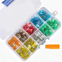 120 PC Low Profile Mini Car Fuse Auto Car Motorcycle SUV Fuses Kit APM ATM - Default - View 3