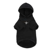 1pc Cat Hooded Sweatshirt Hairless Cat Devon Rex Cat Hoodie Warm Thermal Lined Autumn/Winter Pet Clothes - Multicolor - View 7
