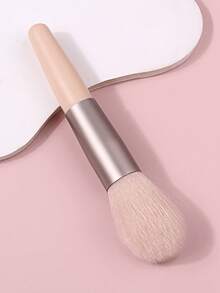 Mini Pincel de Maquiagem para Rosto, Pincel de Pó, Pincel de Iluminador, Pincel de Blush, Pincel de Maquiagem com Cerdas Macias - Damasco - Visão 3
