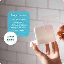 Wall Mount For Toilet Paper Foam Dispenser Adhesive Holder For Bathroom Drill-Free Installation Compatible With Dispenser White - White - View 5