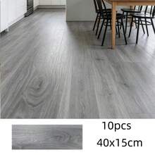 Wood Grain Self-Adhesive Flooring 40x15cm Thickened Wallpapers Home Decor For Floor Renovation In Living Rooms, Bedrooms,Kitchen - A - View 17