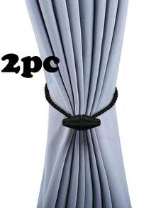 2pcs Magnetic Curtain Tie Backs, Curtain Tie Back Buckles, Curtain Fixing Hooks, Suitable For Home, Bedroom, Office Decoration Curtains - Cone Style - View 12
