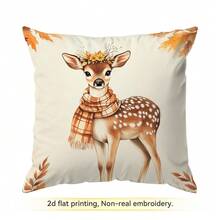 4pcs/1pc Autumn Farm Harvest Theme Pillow Covers, Single-Sided Printed Pillow Covers, Suitable For Living Room Bedroom Home Decor, All-Season Pillow Covers - Multicolor - View 12