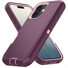 Military-Grade Shockproof Heavy-Duty Full-Body Protective Phone Case, Anti-Scratch Durable 3-In-1 Protective Cover For IPhone, Galaxy, HONOR And Other Smartphones Birthday Gift - Wine Red Powder - View 77