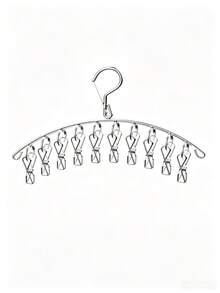 Windproof Premium Clothes Drying Rack, Windproof Clothes Hanger, Reinforced Stainless Steel Drying Rack, Suitable For Hanging Socks, Underwear, Panties, Tights And Gloves - Multicolor - View 8