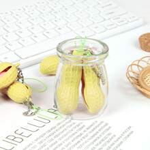 1/5/10/20PCS Bentuk Kacang Polong, Dapat Digantung untuk Dibawa Gantungan Kunci Kacang Polong Mini Lucu Kartun Edamame, Hadiah Pesta, Acara, Kehidupan, Gantungan Kunci Kantor dan Belajar - Kacang Polong Dekompresi - View 11