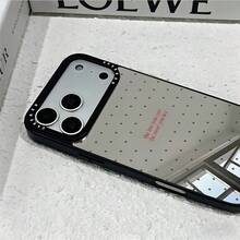 1 buah Casing Ponsel Cermin Motif Polkadot dengan Slogan yang Dipersonalisasi, Perlindungan Penuh, Bahan TPU Tahan Guncangan, Kompatibel dengan Apple 17 16 15 14 13 12 11 Pro Max - MultiWarna - View 2
