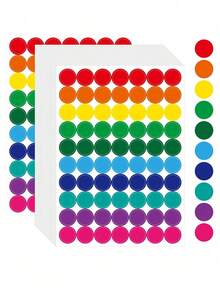 (10pcs) Colorful Round 8 Colors Label Stickers Dot Self-Adhesive Round Stickers - Large Round Sticker - View 15