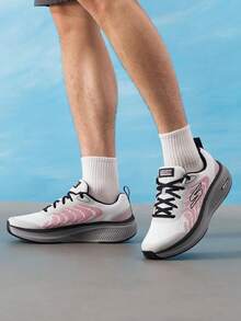Skechers Men's Running Shoes GORUNELEVATE2.0 Running Shoes Support Stable Men's Fitness Sports Training 220848-WBK - White/Black - View 2