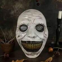 1pc Latex Mask COS Smiling White Eyes Demon Mask - View 6