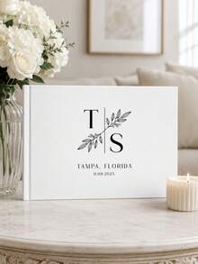 Customized Wedding Guest Book Linen Photo Album Personalized Linen Hardcover Photo Album Wedding Commemorative Album Anniversary Memory Book Couple Gift - Multicolor - View 7