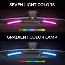 USB RGB Screen Light Bar, Curved Screen Compatible Monitor Hanging Lamp, Dimmable Eye-Care LED Desk Light For Gaming Working Studying Reading Office Computer Lighting - one-size - View 9