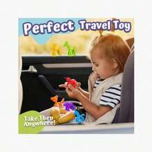 6pcs Kids Interactive Silicone Animal Toys With Water-Absorbing Beads, For Sensory Play & Easy To Carry For Travel - Perfect For Christmas - Assorted Random Colors/ - Multicolor - View 5