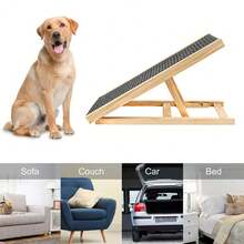 Foldable Pet Ramp With Non-Slip Textured Steps – Adjustable Height Design For Easy Access To Cars, Sofas, Beds, And Other Elevated Surfaces; Lightweight, Compact Storage-Friendly Structure; Durable Surface With Gentle Incline For Comfortable Pet Use - 1pc - View 8