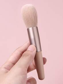 Mini Pincel de Maquiagem para Rosto, Pincel de Pó, Pincel de Iluminador, Pincel de Blush, Pincel de Maquiagem com Cerdas Macias - Damasco - Visão 6