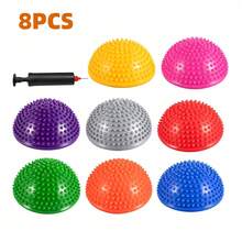 Trintion Textured PVC Hemisphere Balls 8Pcs, Multi-Color Balance & Massage Aid For Yoga & Gymnastics - Mixed Colors - View 7