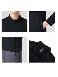 Under Armour Men's Sports Jacket Vanish Elite FZ Jacket Jacket/Outerwear RUSH Technology Slim Fit Knit Men's Casual Commute 1390051-001 - Black - View 7