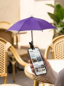 1Set Cell Phone Umbrella Holder With Clip For Sun Shade Cell Phone Umbrella Phone Clip Outdoor Anti-Glare Sunshade,Suitable For Beach, Photography And Video, Car Mobile Phone Holder - Multicolor - View 10