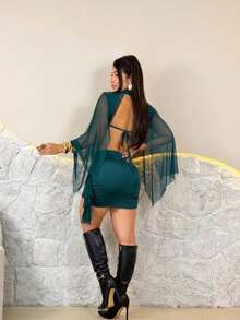 Women Two-Piece Outfits - Azul petróleo - Ver 2