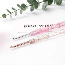 7件組透明塑膠手柄鉤針套組，手工編織工具，2-5mm | 配備鉤針，適用於毛衣、鉤編編織、針線活、成人手工藝、刺繡、縫紉與DIY項目 - 均碼 - 查看 6