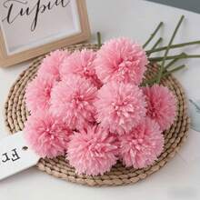 5/25/1pc Artificial Dahlia/Realistic Chrysanthemum - Pink Bouquet, Easy To Use, Durable, Lavender Fake Rose With Stem, Suitable For DIY Wedding Decor, Centerpiece, Bouquet And Flower Basket, Home Decor - Multicolor - View 4