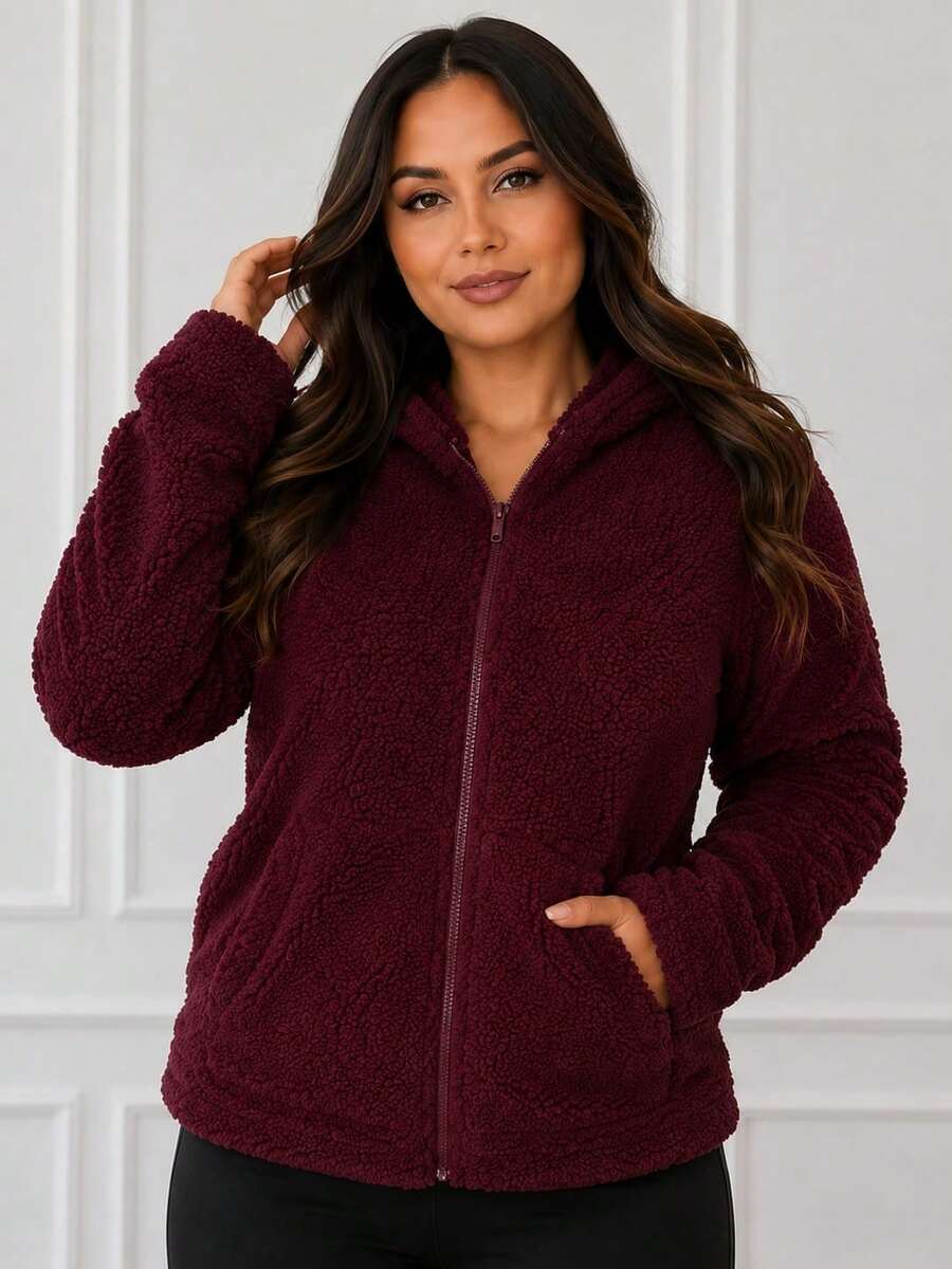 Women Coats - Burdeos - Ver 1