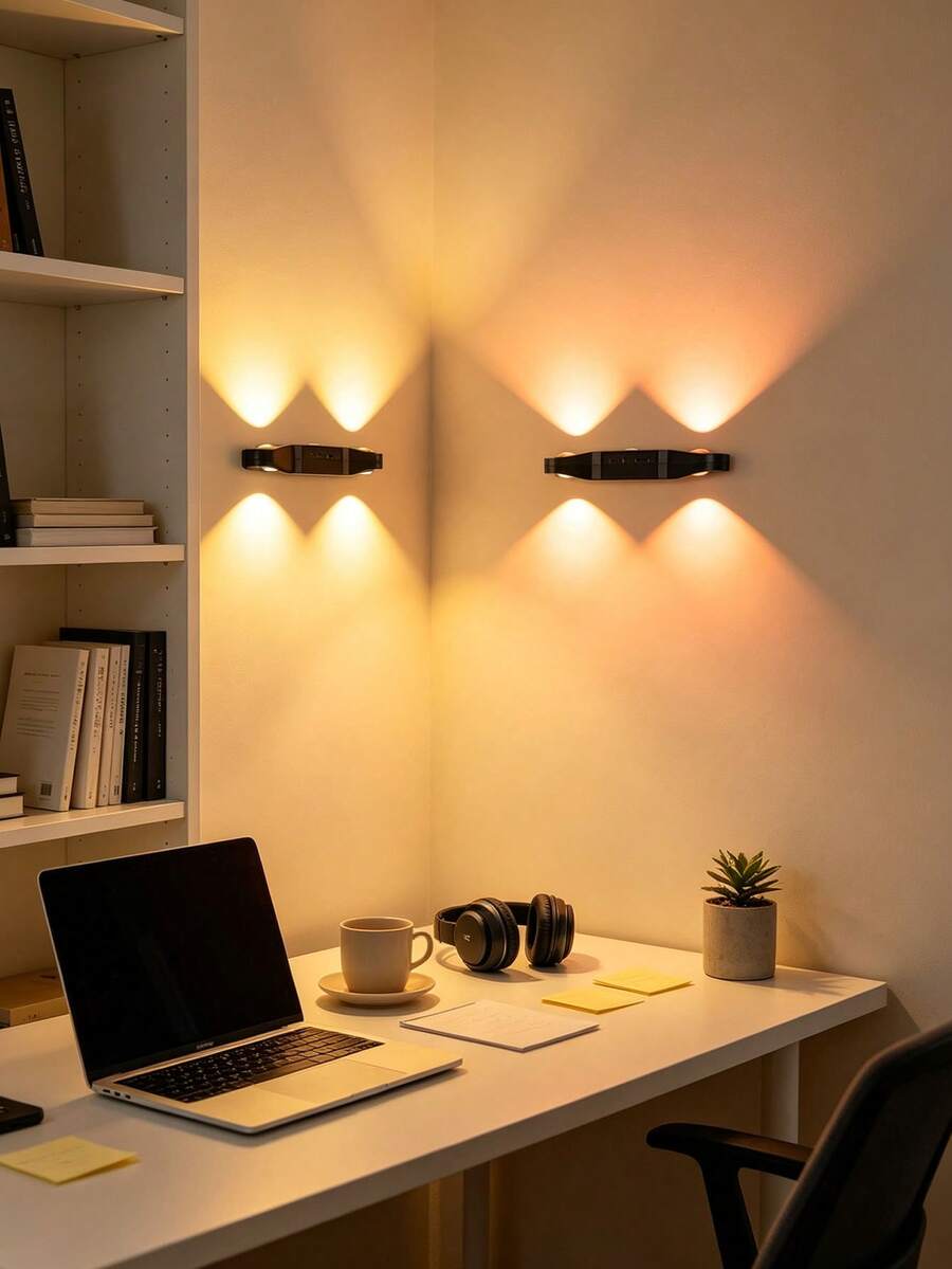 1 buah Lampu Samping Tempat Tidur Sensor Gerak Pintar Baru, Tidak Perlu Kabel, Dapat Diisi Ulang USB, Pemasangan Mudah, Lampu Kamar Tidur Peredup Otomatis untuk Dekorasi Lorong, Kamar Mandi, Lemari, dan Pencahayaan Sekitar - MultiWarna - View 1