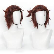 YEWELL Yeviel Brown Cosplay Wig, Role Play Headpiece, Daily Series, Japanese Cosplay Headpiece Series, Multi-Style Interpretation, Cartoon Anime, Suitable For Private Party, Daily Role Play, Halloween - Coffee Brown - View 2