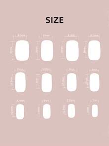 24 Peças Conjunto de Unhas Postiças de Gel Quadradas Curtas, Unhas Francesas Clássicas Vintage Minimalistas de Cobertura Total para Uso Diário, Adequadas para Mulheres e Meninas. O Conjunto Inclui 1 Adesivo e 1 Tira de Gel Jelly Mini. Suprimentos de Unhas Enviados Aleatoriamente - Multicolorido - Visão 6