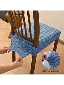 1pc Non-Slip Dining Chair Cover, Soft Plaid Pattern, Elastic Chair Cover, Suitable For Office And Home Chairs, Beautiful High Elastic Soft, Can Replace Old Surface, Protects Chair, Aesthetic Home - Multicolor - View 24