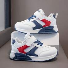1 par de zapatos deportivos de moda 2026, zapatos casuales estilo universitario para niños, adecuados para todas las estaciones - Azul - Ver 7
