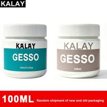 KALAY Gesso Surface Primer Medium, 500ML/300ML/100ML Bottle, White, Suitable For Oil And Acrylic Paint Art Primer, Strong Coverage, Quick Drying, Artist Grade Paint, Suitable For Canvas - White - View 11