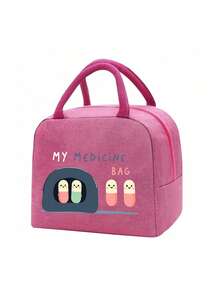 Moisture-Proof Dust-Proof Medical Emergency Bag, Bag Only, No Medicine Included, Colorful Pill Pattern, Spare Medicine Organizer Bag, Multi-Compartment Storage Bag, Portable Makeup Bag, Suitable For Healthcare Workers And Office Staff, Multi-Function Travel Toiletry Bag, Business Trip, Daily Commute, Home Medical Bag, Cosmetic Container, Health Care Products Bag, Dorm And Office Essential, Graduation Gift - Multicolor - View 20