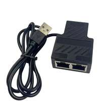 Splitter Ethernet 1 ke 2 100M RJ45 Kabel Jaringan Internet Extender Konektor RJ45 untuk PC TV Box Router - View 5