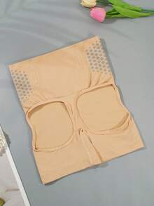 Women's Seamless Hollow Out Breathable Panties, Butt Lift And Tummy Control Design - Apricot - View 6