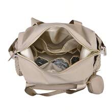 1pc Large Capacity Baby Diaper Bag, Travel Diaper Bag With Pacifier Holder, Maternity Handbag - Multicolor - View 5