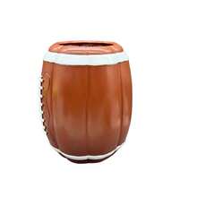 Resin Football Pumpkin Shaped Planter, Storage, Storage Jar, Outdoor Indoor Garden Desktop Weather-Resistant Use, Home Bedroom Room Balcony Garden Yard Decoration (Plants Not Included) - A - View 8